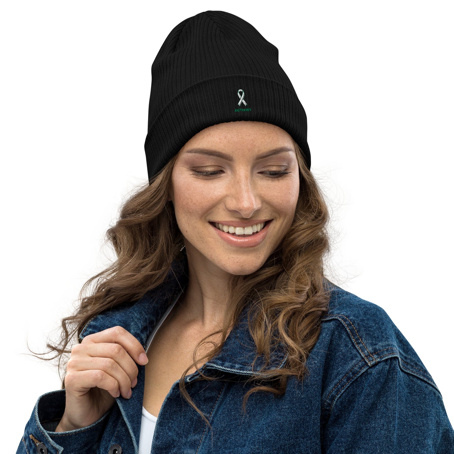 Activist420 Line - THE CANCER COLLECTION (ACTIVIST CANCER LOGO) Organic Ribbed Beanie