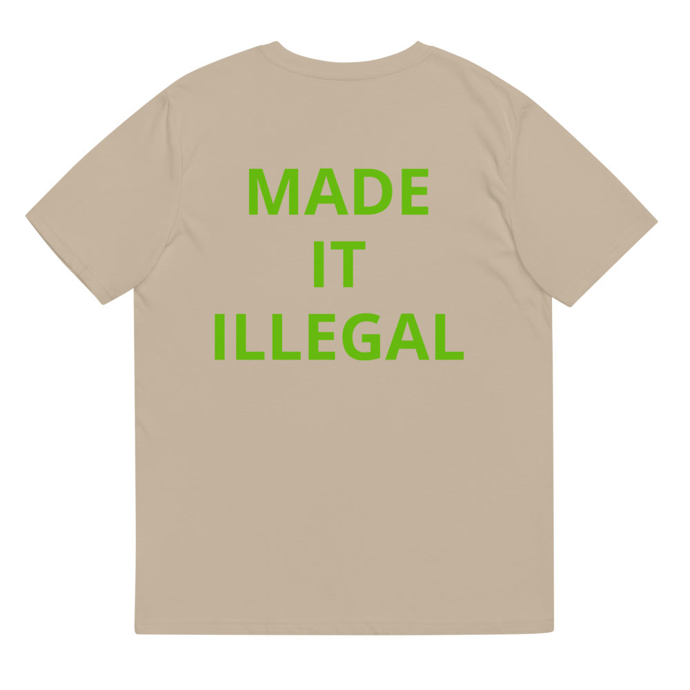 Activist420 Line - THE QUESTION COLLECTION (WHAT MADE IT ILLEGAL?) Unisex Organic Cotton T-Shirt