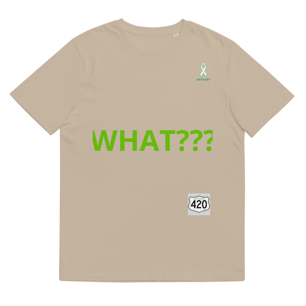 Activist420 Line - THE QUESTION COLLECTION (WHAT MADE IT ILLEGAL?) Unisex Organic Cotton T-Shirt