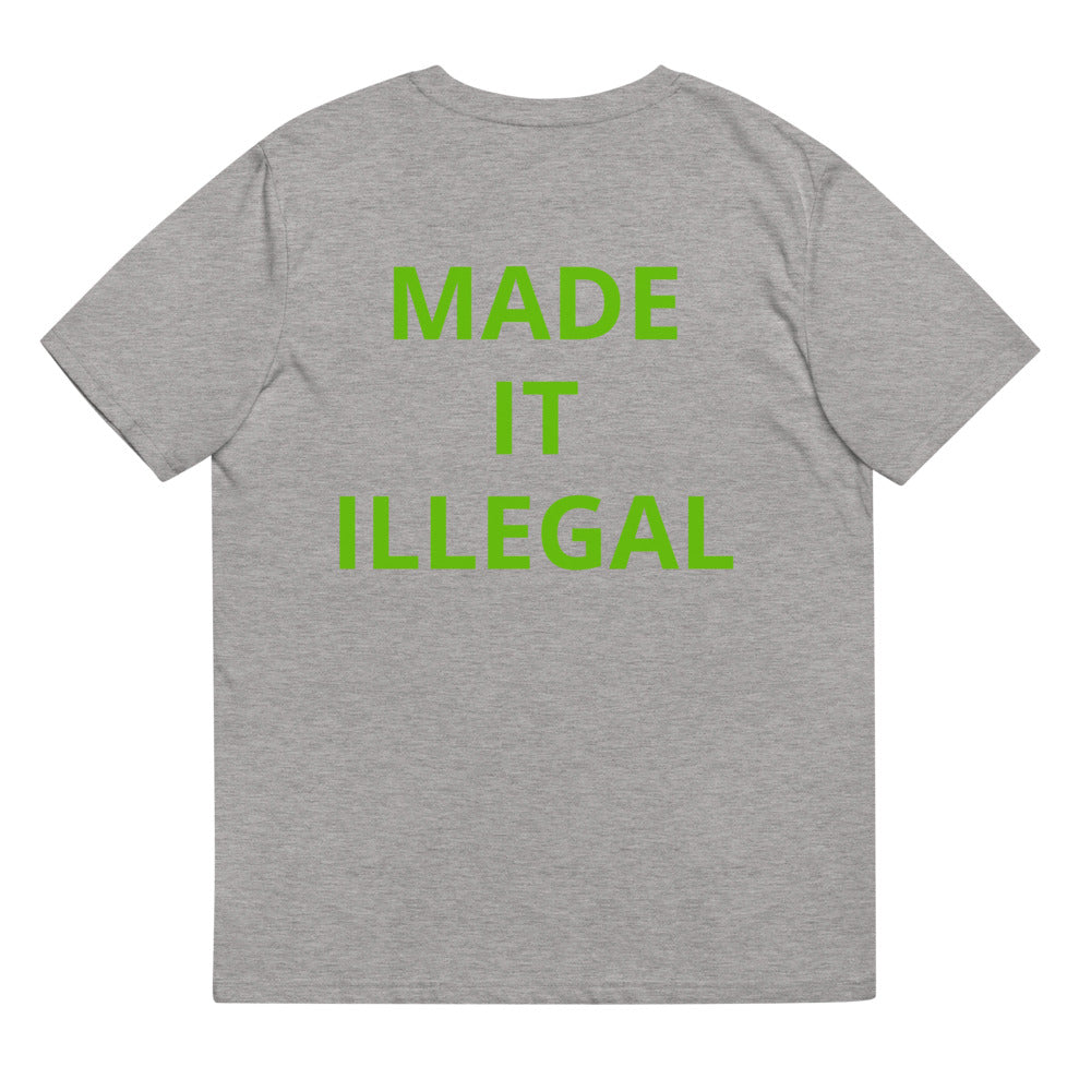 Activist420 Line - THE QUESTION COLLECTION (WHAT MADE IT ILLEGAL?) Unisex Organic Cotton T-Shirt