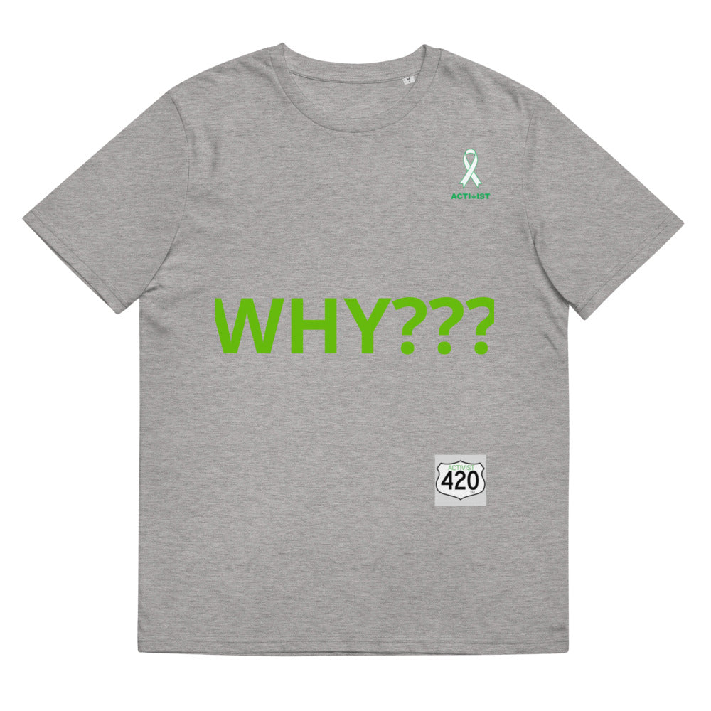 Activist420 Line - THE QUESTION COLLECTION (WHY???) Unisex Organic Cotton T-Shirt