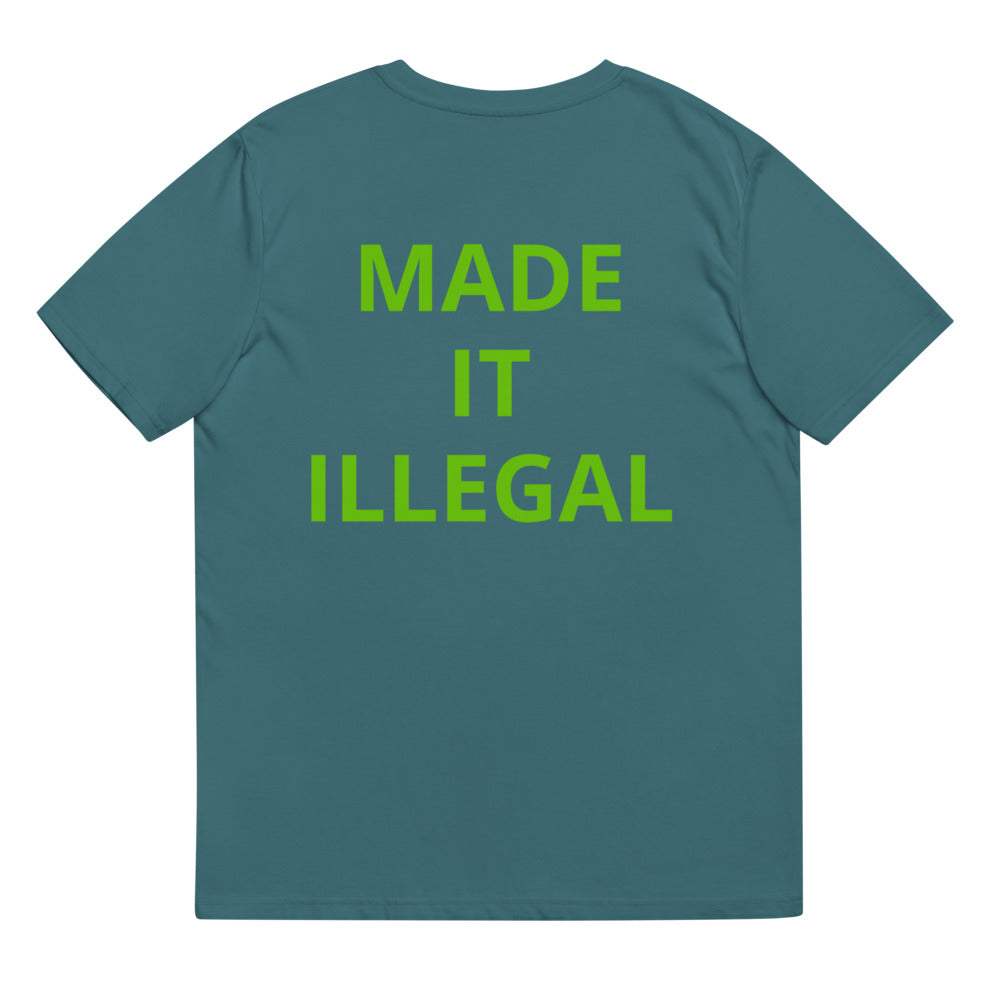 Activist420 Line - THE QUESTION COLLECTION (WHAT MADE IT ILLEGAL?) Unisex Organic Cotton T-Shirt