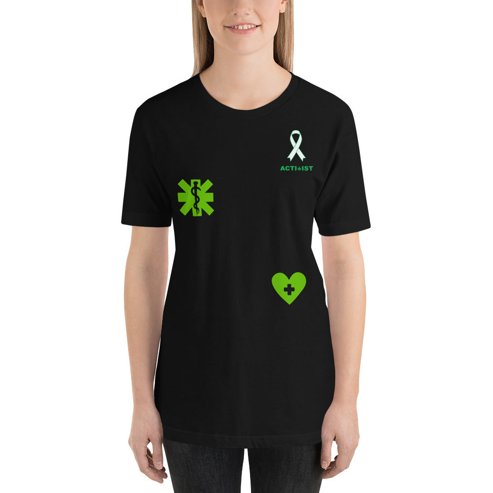 Activist420 Line - THE CANCER COLLECTION - (ACTIVIST CANCER LOGO/Clipart) Unisex T-Shirt