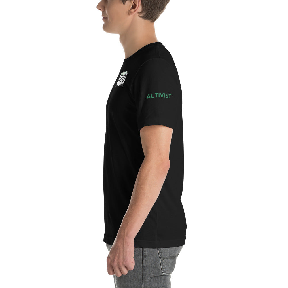 Activist420 Line - (420 Logo) Short-Sleeve Unisex T-Shirt