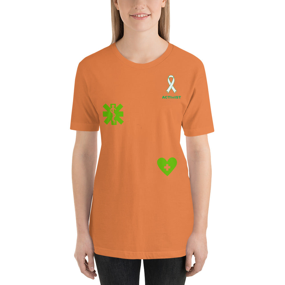 Activist420 Line - THE CANCER COLLECTION - (ACTIVIST CANCER LOGO/Clipart) Unisex T-Shirt