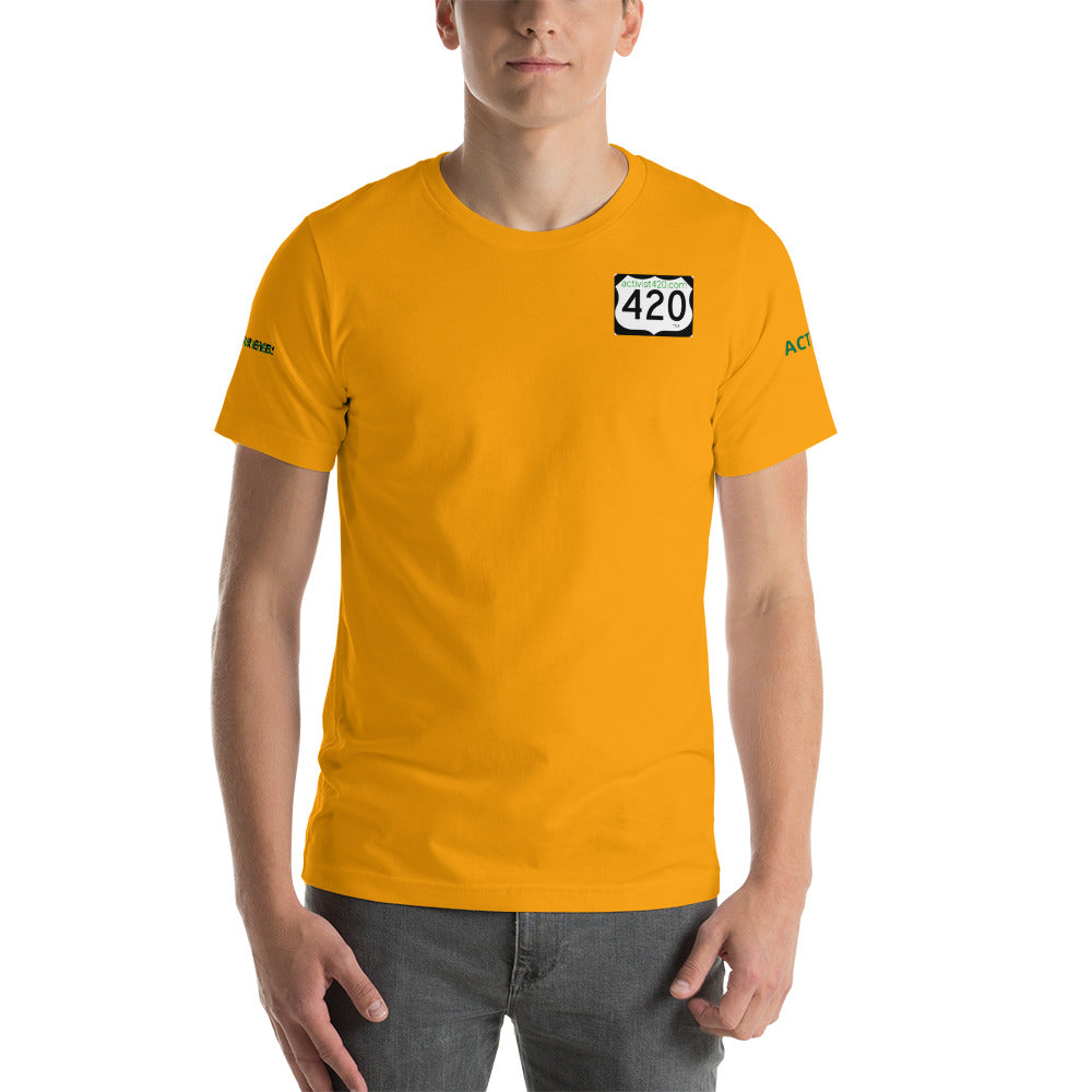 Activist420 Line - (420 Logo) Short-Sleeve Unisex T-Shirt