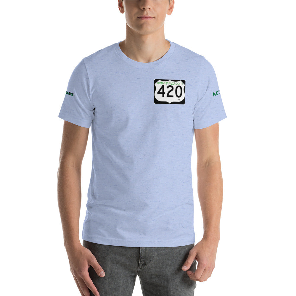 Activist420 Line - (420 LOGO) Short-Sleeve Unisex T-Shirt