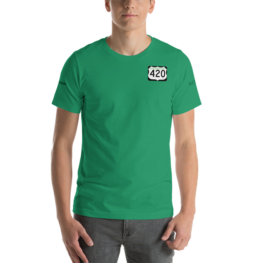 Activist420 Line - (420 Logo) Short-Sleeve Unisex T-Shirt