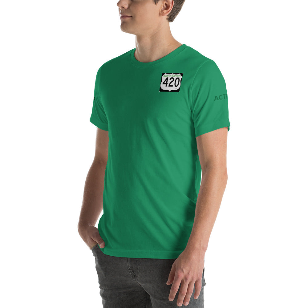 Activist420 Line - (420 Logo) Short-Sleeve Unisex T-Shirt