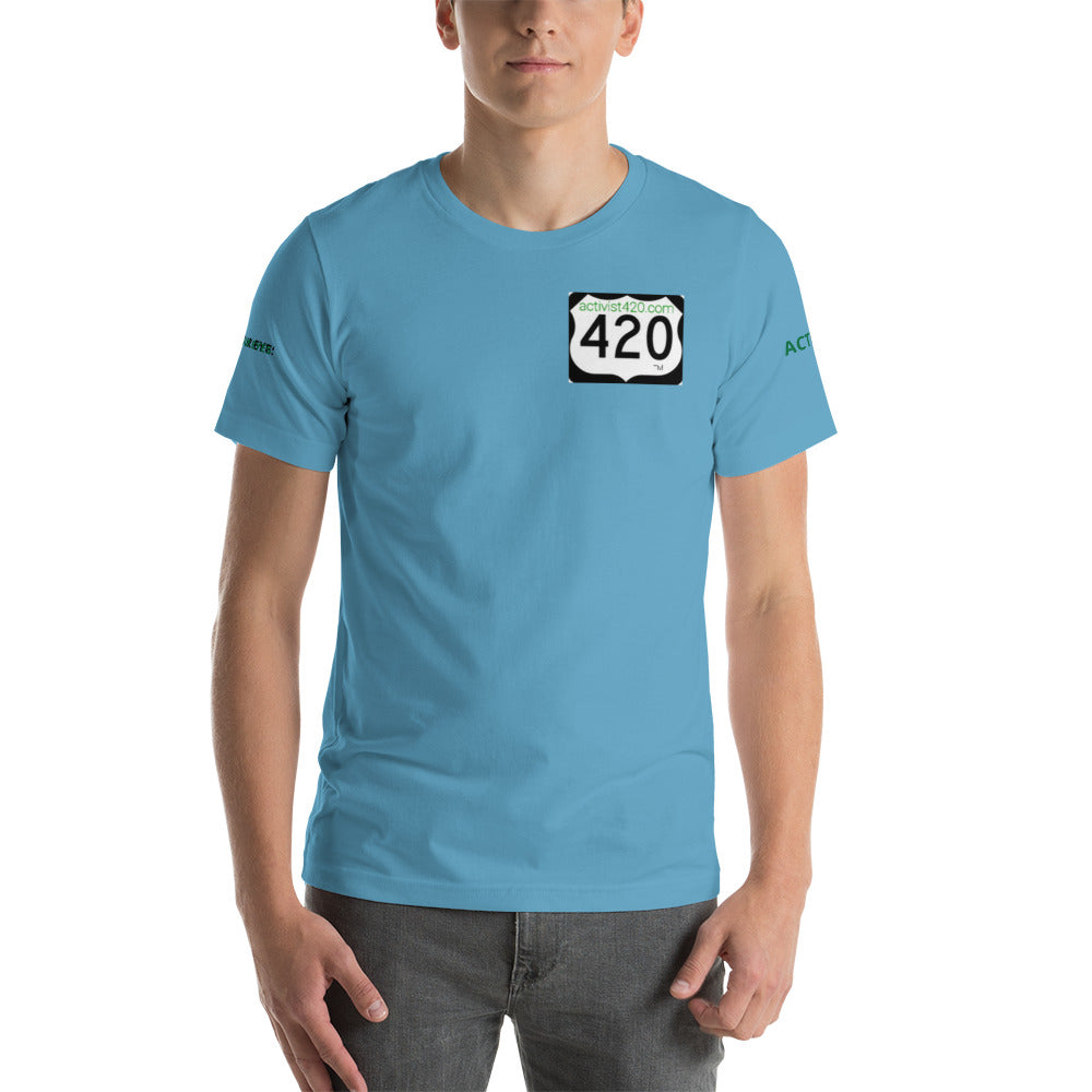 Activist420 Line - (420 LOGO) Short-Sleeve Unisex T-Shirt