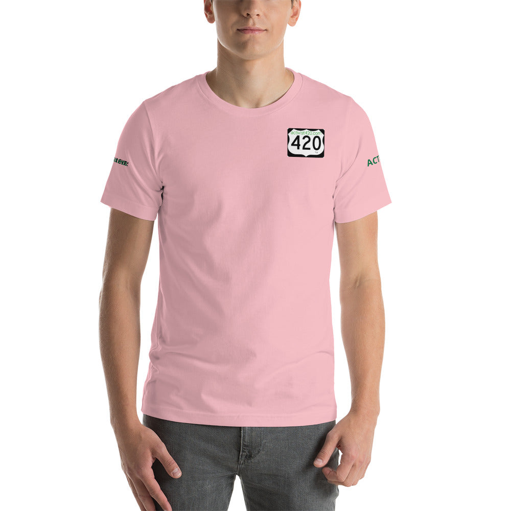 Activist420 Line - (420 Logo) Short-Sleeve Unisex T-Shirt