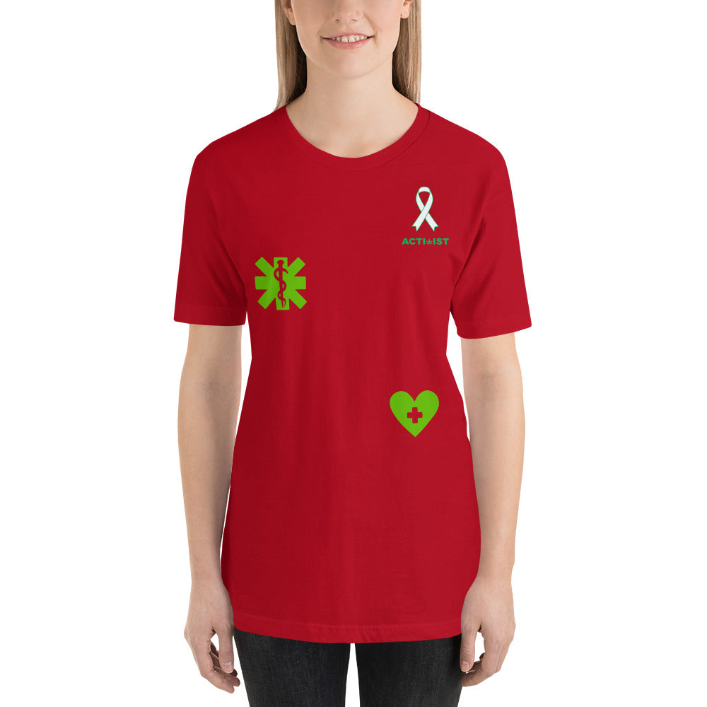 Activist420 Line - THE CANCER COLLECTION - (ACTIVIST CANCER LOGO/Clipart) Unisex T-Shirt