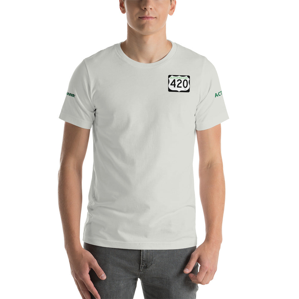 Activist420 Line - (420 Logo) Short-Sleeve Unisex T-Shirt