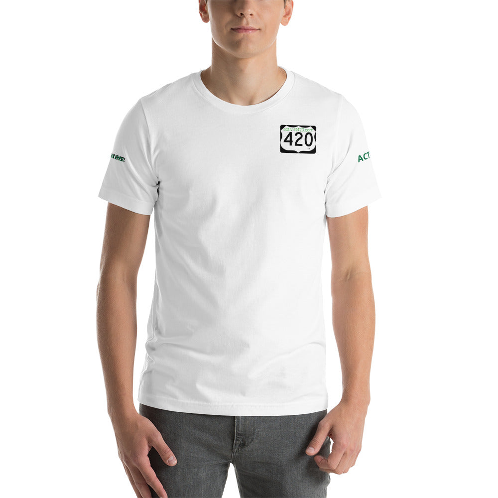 Activist420 Line - (420 Logo) Short-Sleeve Unisex T-Shirt