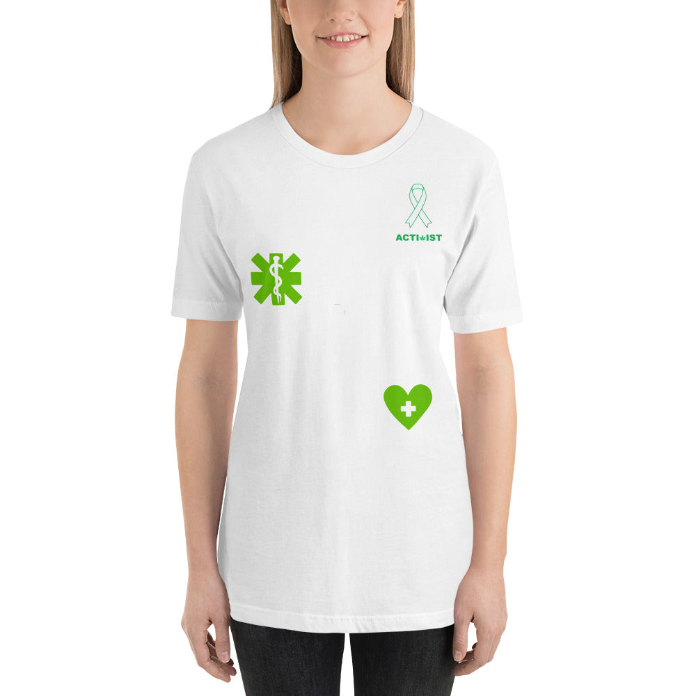 Activist420 Line - THE CANCER COLLECTION - (ACTIVIST CANCER LOGO/Clipart) Unisex T-Shirt