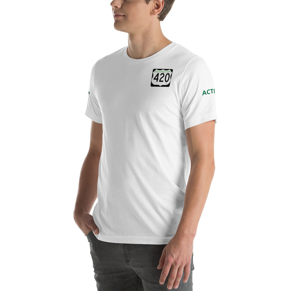 Activist420 Line - (420 Logo) Short-Sleeve Unisex T-Shirt